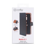 CELLY Wally flipové pouzdro pro Nokia 2.1 černé