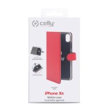 CELLY Wally flipové pouzdro pro Apple iPhone XR, červené