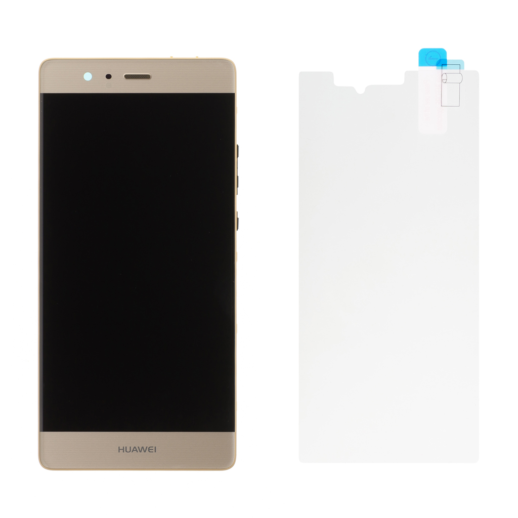 LCD + dotyk + přední kryt pro Huawei P9, gold (Service Pack)