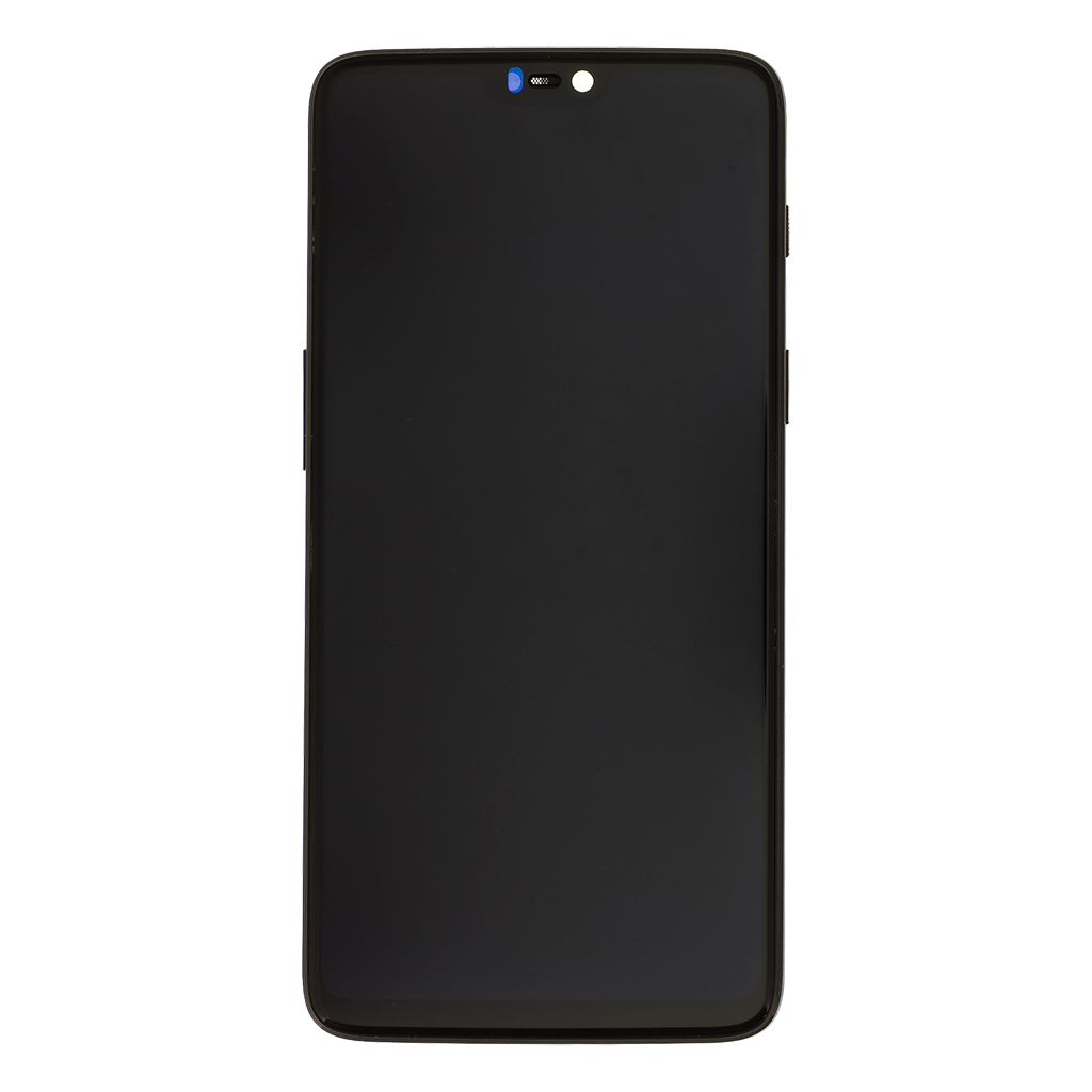 LCD + dotyk + přední kryt pro OnePlus 6, black