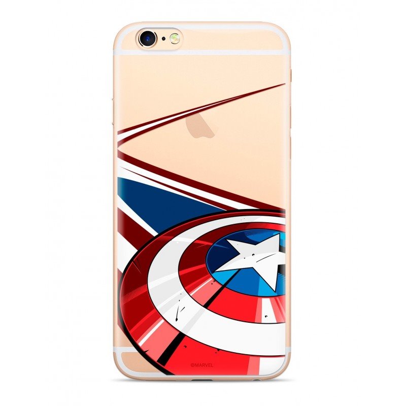 Zadní kryt Marvel Captain America 008 pro Samsung Galaxy S10, transparent