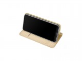 Flipové pouzdro Dux Ducis Skin pro Samsung Galaxy S10e, zlatá