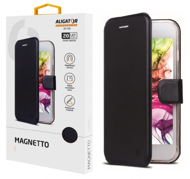Flipové pouzdro ALIGATOR Magnetto pro Samsung Galaxy S10, Black