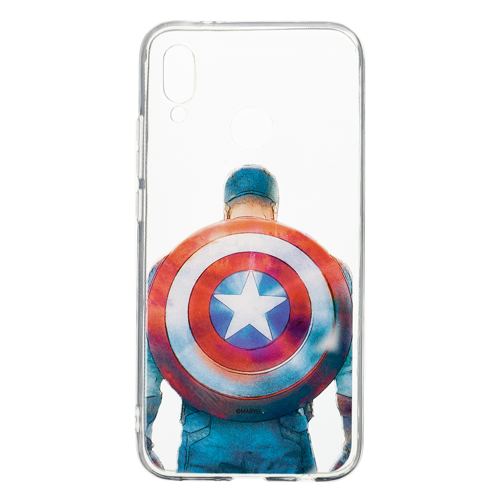 Zadní kryt Marvel Captain America 002 pro Huawei P20 Lite, transparent