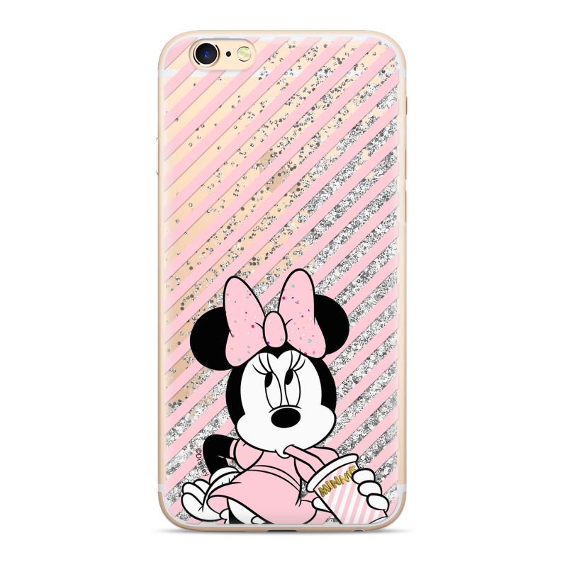 Zadni kryt Disney Minnie 017 pro Apple iPhone 7/8, silver glitter