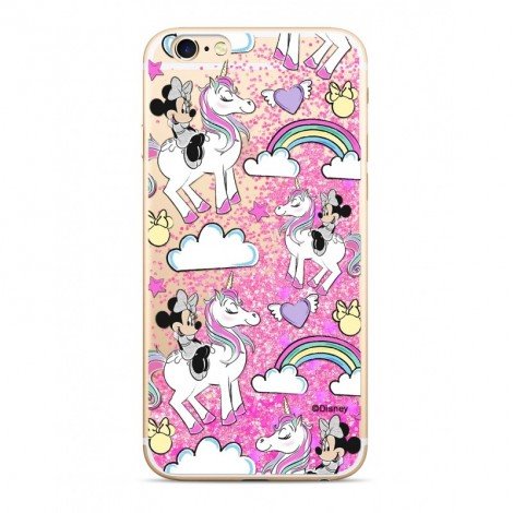 Zadni kryt Disney Minnie 037 pro Apple iPhone 5/5S/SE, pink glitter