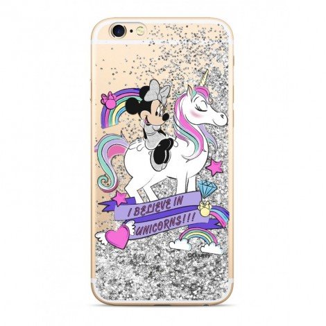 Zadni kryt Disney Mickey 035 pro Apple iPhone 6/6S, silver glitter