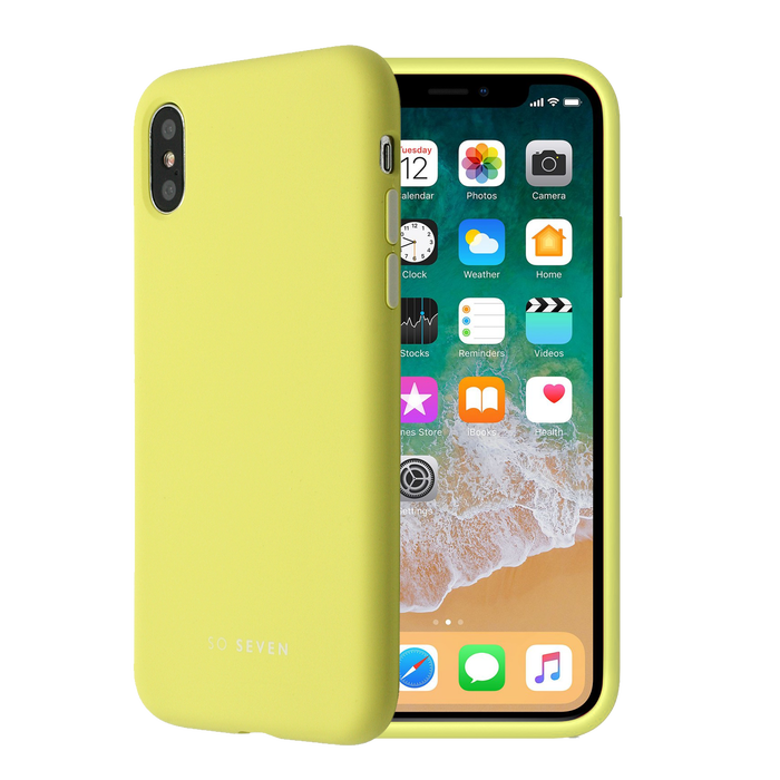 Zadní kryt SoSeven Smoothie pro Apple iPhone X/XS, Yellow 