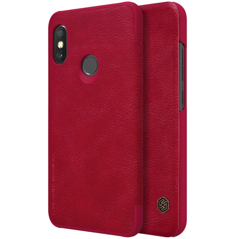 Flipové pouzdro Nillkin Qin Book pro Samsung Galaxy A50, red