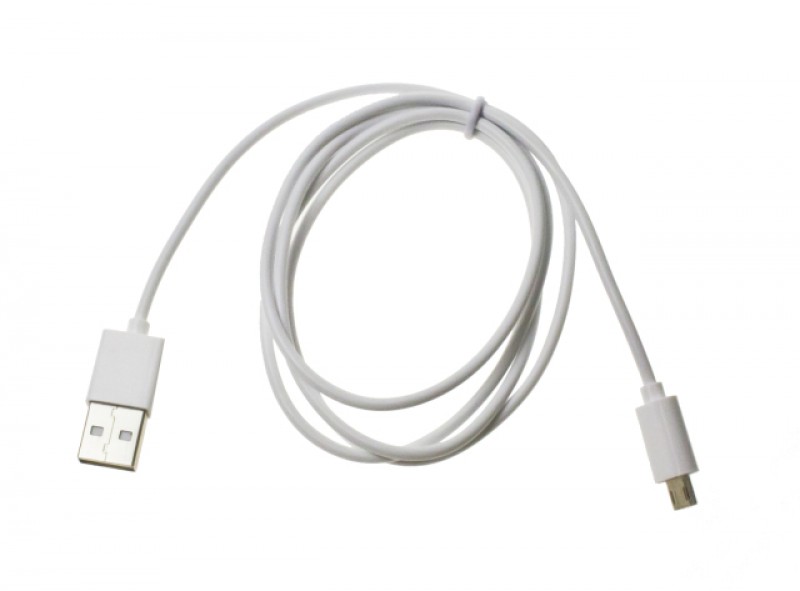 Dátový kábel USB ALIGATOR microUSB obojstranný nabíjací, White