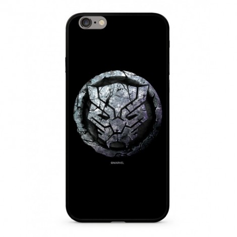 Zadní kryt Marvel Black Panther 015 Premium Glass pro Apple iPhone XS, black