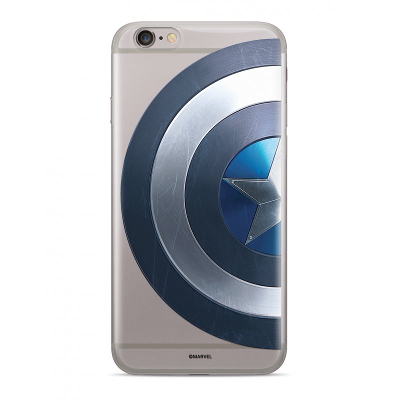 Zadní kryt Marvel Captain America 006 pro Samsung Galaxy A7 2018, transparent