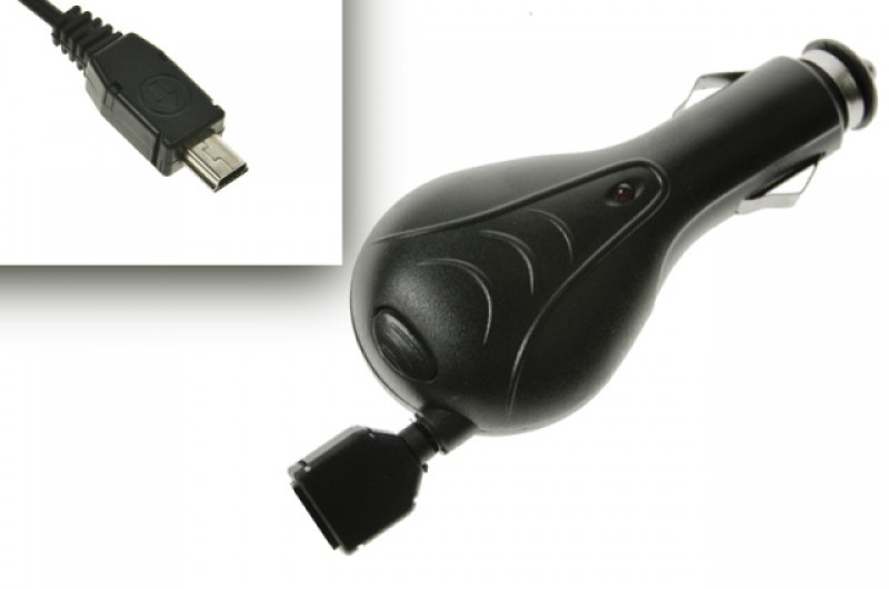 Samonavíjacie autonabíjačka pre Motorola MPX200 / Razr V3, Black
