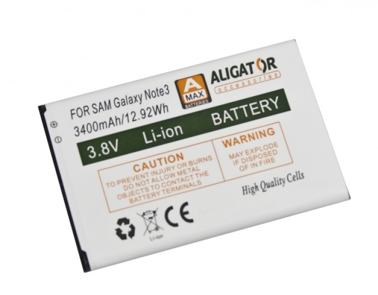Batéria ALIGATOR pre Samsung Galaxy Note 3, Li-Ion 3400 mAh, nahrádza EB-B800BEB