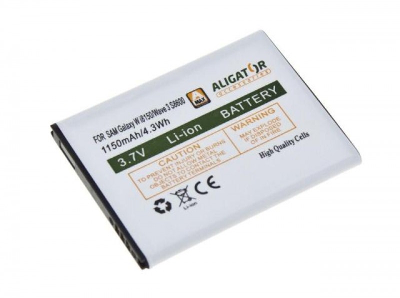 Baterie, Samsung S8600 Wave III, Li-ION 1450 mAh, kompatibilní, nahrazuje EB484659VU