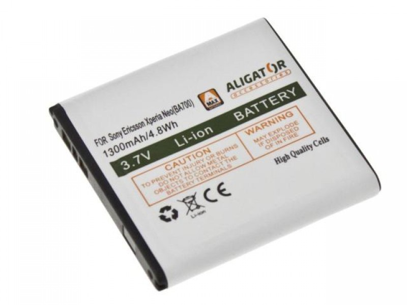 Batérie Aligator pre Sony Ericsson Xperia Pro / Xperia Neo LI-ION 1300 mAh, nahrádza BA700