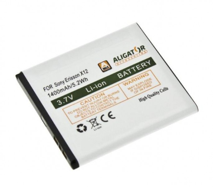 Batérie Aligator pre Sony Ericsson XPERIA Arc X12 / Xperia Arc S LI-ION 1400 mAh, nahrádza BA750