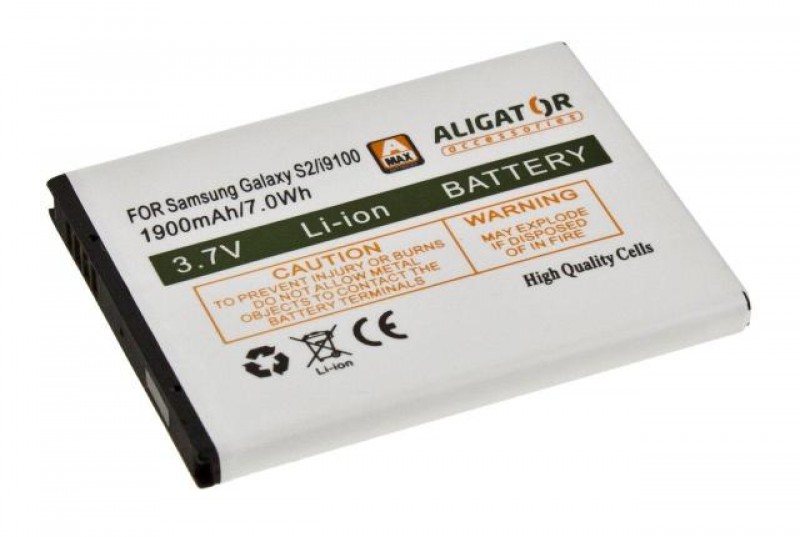 Batéria Aligator pre Samsung Galaxy S2, Li-ION 1900 mAh, kompatibilný