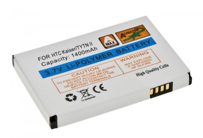 Batérie Aligator pre HTC TyTN II / Kaiser / P4550 MDA Vario III, Li-POL 1400 mAh, kompatibilný