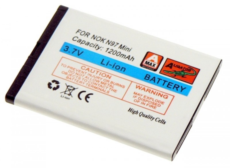 Batérie Aligator pre Nokia N97 Mini / E5 / N8, Li-ION, 1200 mAh, nahrádza BL-4D