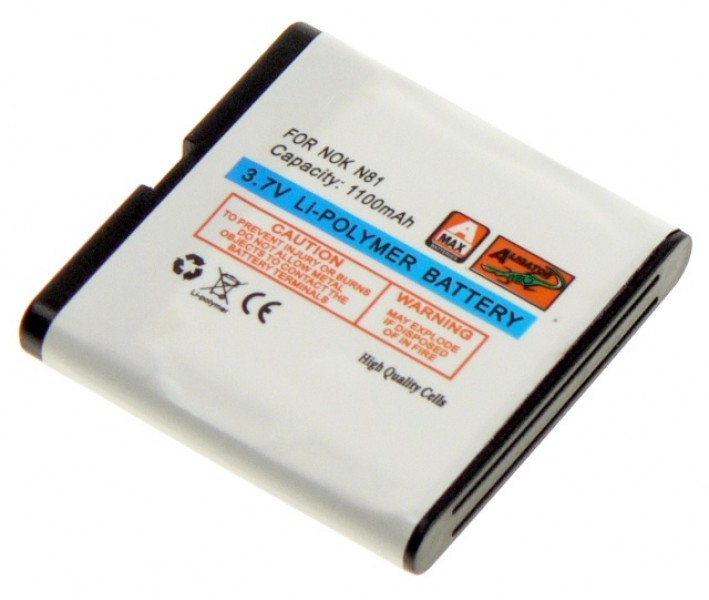 Batérie Aligator pre Nokia N81 / N81 8GB / N82 / E51 Li-POL 1100 mAh, nahrádza BP-6MT