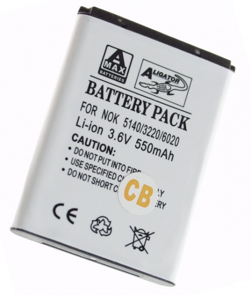 Batérie Aligator pre Nokia 3220/3230/5140/7260, Li-ION, 700 mAh, kompatibilné, nahrádza BL-5B