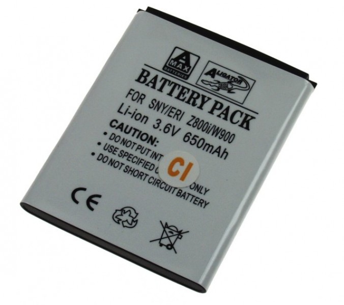 Batérie Aligator pre Sony Ericsson J100 / K550 / K790 / K800 / M600, LI-ION, 800 mAh, kompatibilný