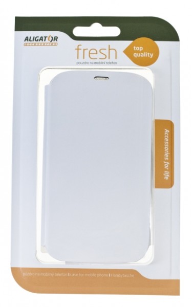 Flipové puzdro FRESH BOOK pre Samsung GALAXY S4, White