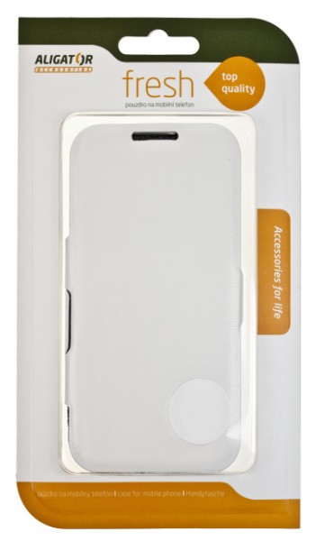 Flipové púzdro BOOK pre Samsung GALAXY S4, so stojanom, White