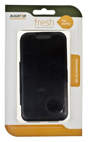 Flipové púzdro BOOK pre Samsung GALAXY S4, so stojanom, Black