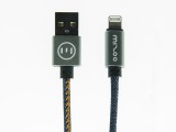 Datový kabel MIZOO - USB cable X19, lightning, jeans
