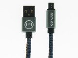 Datový kabel MIZOO - USB cable X19, microUSB, jeans