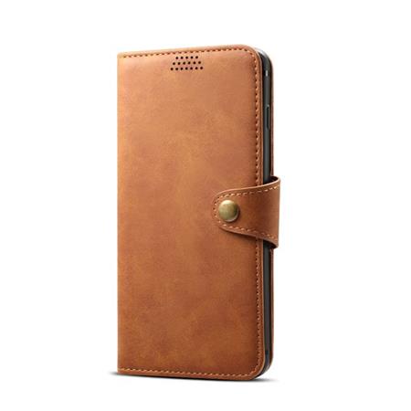 Flipové puzdro Lenu Leather pre Xiaomi Mi 9 SE, hnedá
