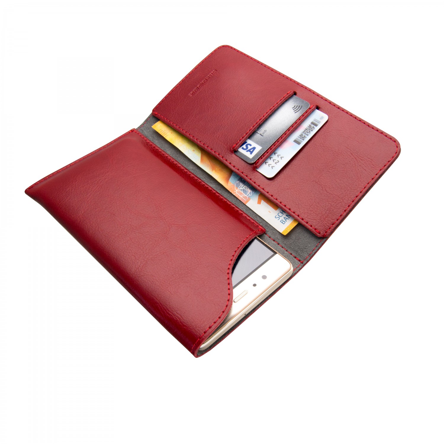 FIXED Pocket Book Kožené pouzdro pro Apple iPhone X/XS/11 Pro, červená