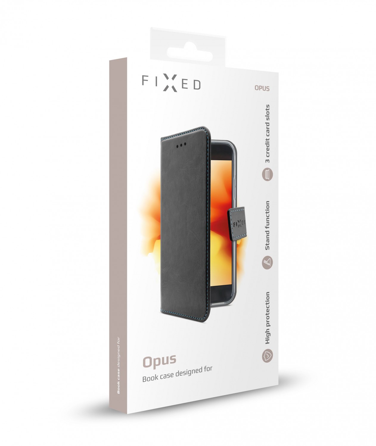 FIXED Opus flipové pouzdro pro Nokia 3.2, černé