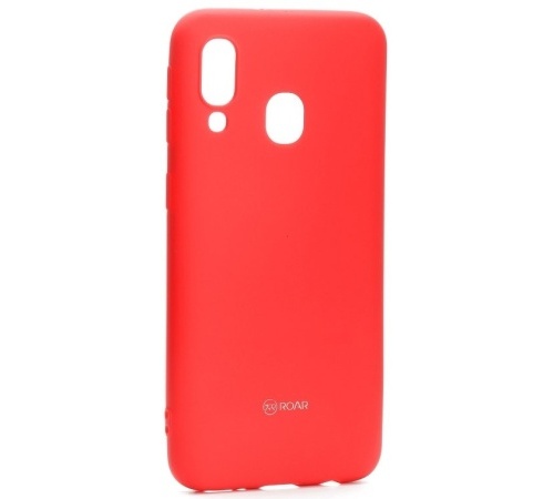 Kryt ochranný Roar Colorful Jelly pre Samsung Galaxy A40, tmavo ružová
