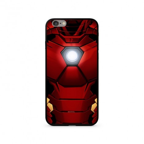 Zadní kryt MARVEL Iron Man 024 Premium Glass pro Apple iPhone XR, red