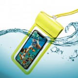 CELLY Splash Bag 2019 voděodolné pouzdro pro telefony 6.5", žluté
