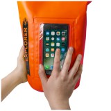 CELLY Explorer voděodolný vak 2L s kapsou na telefon do 6.2", oranžový