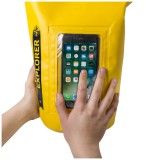 CELLY Explorer voděodolný vak 10L s kapsou na telefon do 6.2", žlutý