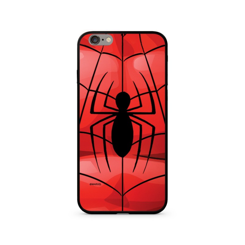 Zadný kryt Marvel 017 Premium Glass pre Apple iPhone X, red
