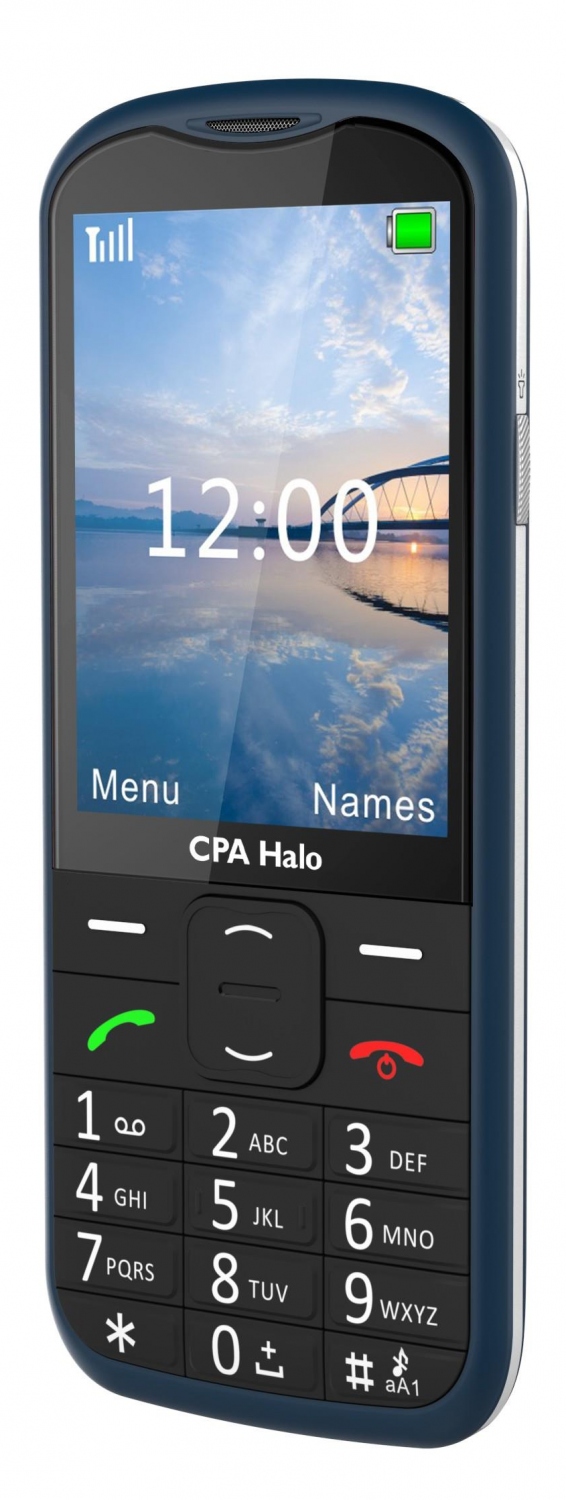 Telefon CPA Halo 18 Senior modrá