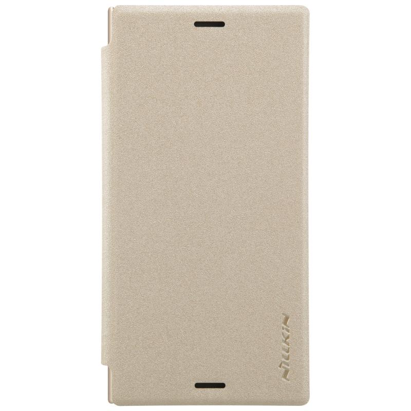 Nillkin Sparkle Folio Pouzdro Gold pro Sony G8441 Xperia XZ1 Compact