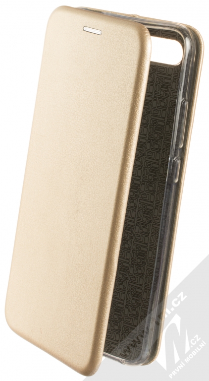 Flipové pouzdro Forcell Elegance pro Samsung Galaxy A50, gold