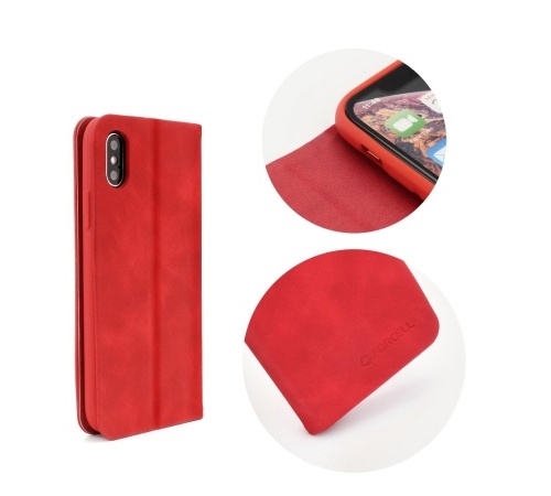 Forcell SILK flipové pouzdro pro Apple iPhone XS Max 6.5", červené