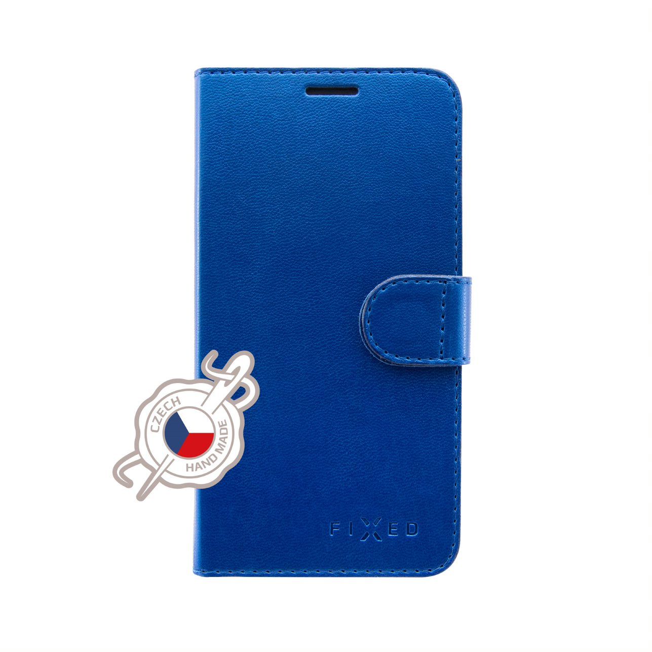 FIXED FIT SHINE flipové pouzdro pro Samsung Galaxy A70, modré