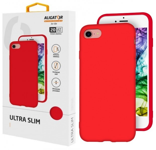 Silikónové puzdro ALIGATOR Ultra Slim pre Xiaomi Redmi 7A, Red