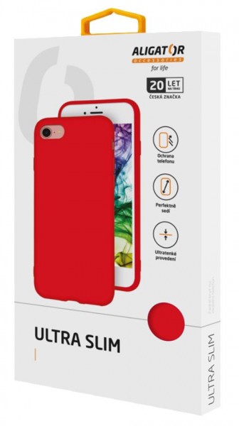 Silikónové puzdro ALIGATOR Ultra Slim pre Xiaomi Redmi 7A, Red
