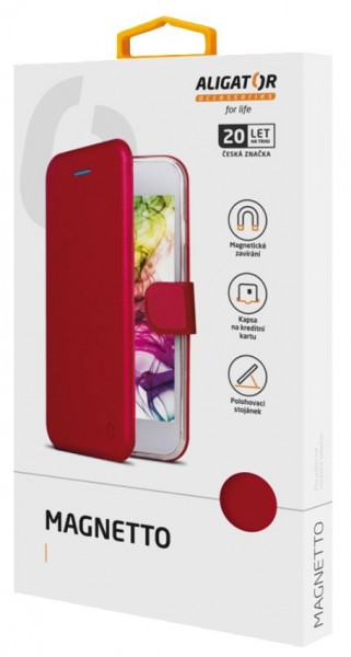 Flipové puzdro ALIGATOR Magnetto pre Samsung Galaxy A20e, Red