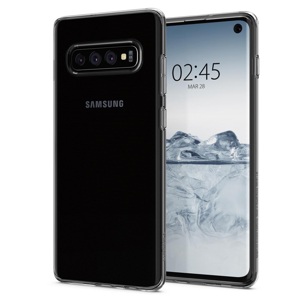 Ochranný kryt Spigen Crystal Flex pre Samsung Galaxy S10, transparentná